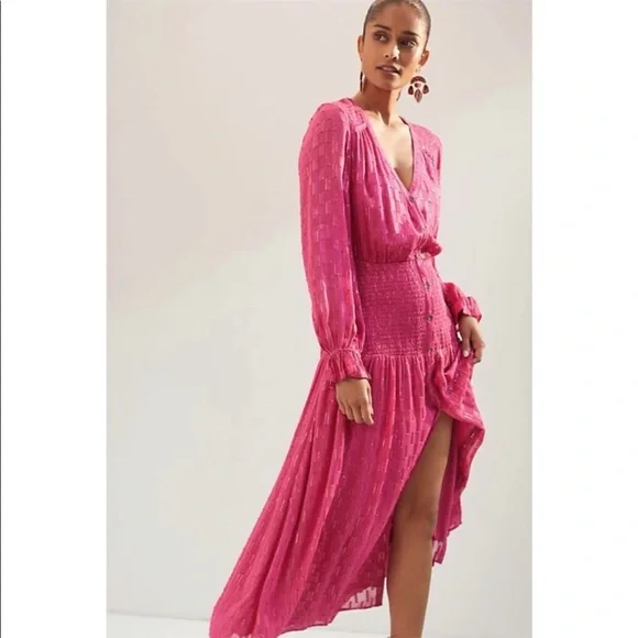 Anthropologie Smocked Maxi Dress - Picture 5 of 11